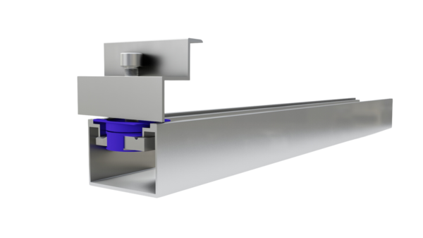 Trapezblech Montageset U29 180/300mm Klicksystem-Schiene mit Mittelklemme